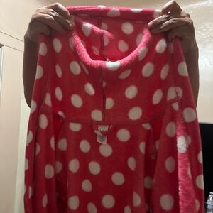 Cozy Pink Polka Dot Kids Pajamas